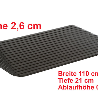 Gummitürschwellenrampe Budget 2,6 cm